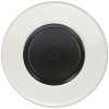 Retro LED stmívač otočný, push-pull KERAMIKA (Varianta Rám: keramika - černá, Kryt: černý, Ovladač: stmívač - černý mat)