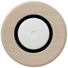 LED stmívač otočný push-pull, kompletní, RETRO DŘEVO buk (Varianta Rám: dřevo buk, Kryt: černý, Ovladač: stmívač - bílý)