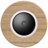 LED stmívač otočný push-pull, kompletní, RETRO DŘEVO dub (Varianta Rám: dřevo dub světlý, Kryt: černý, Ovladač: stmívač - bílý)