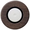 LED stmívač otočný push-pull, kompletní, RETRO DŘEVO dub (Varianta Rám: dřevo dub tmavý, Kryt: černý, Ovladač: stmívač - bílý)