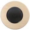LED stmívač otočný push-pull, kompletní, RETRO DŘEVO javor (Varianta Rám: dřevo javor, Kryt: černý, Ovladač: stmívač - bílý)