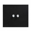 Hliníkový páčkový vypínač VECTIS OBZOR - černý (Schéma zapojení Ovladač zapínací dvojitý 1/0+1/0, tlačítko, Varianta Rám: HLINÍK černý, Ovladač: páčka černá)