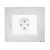 Zásuvka jednonásobná s clonkami DECENTE BETON (Typ Zásuvka s clonkami a přepěťovou ochranou)