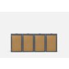 Přístřek na popelnice HA Steel Corten Paint 4x