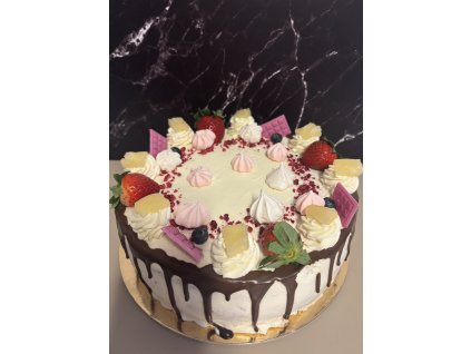 Retro ananasový dort