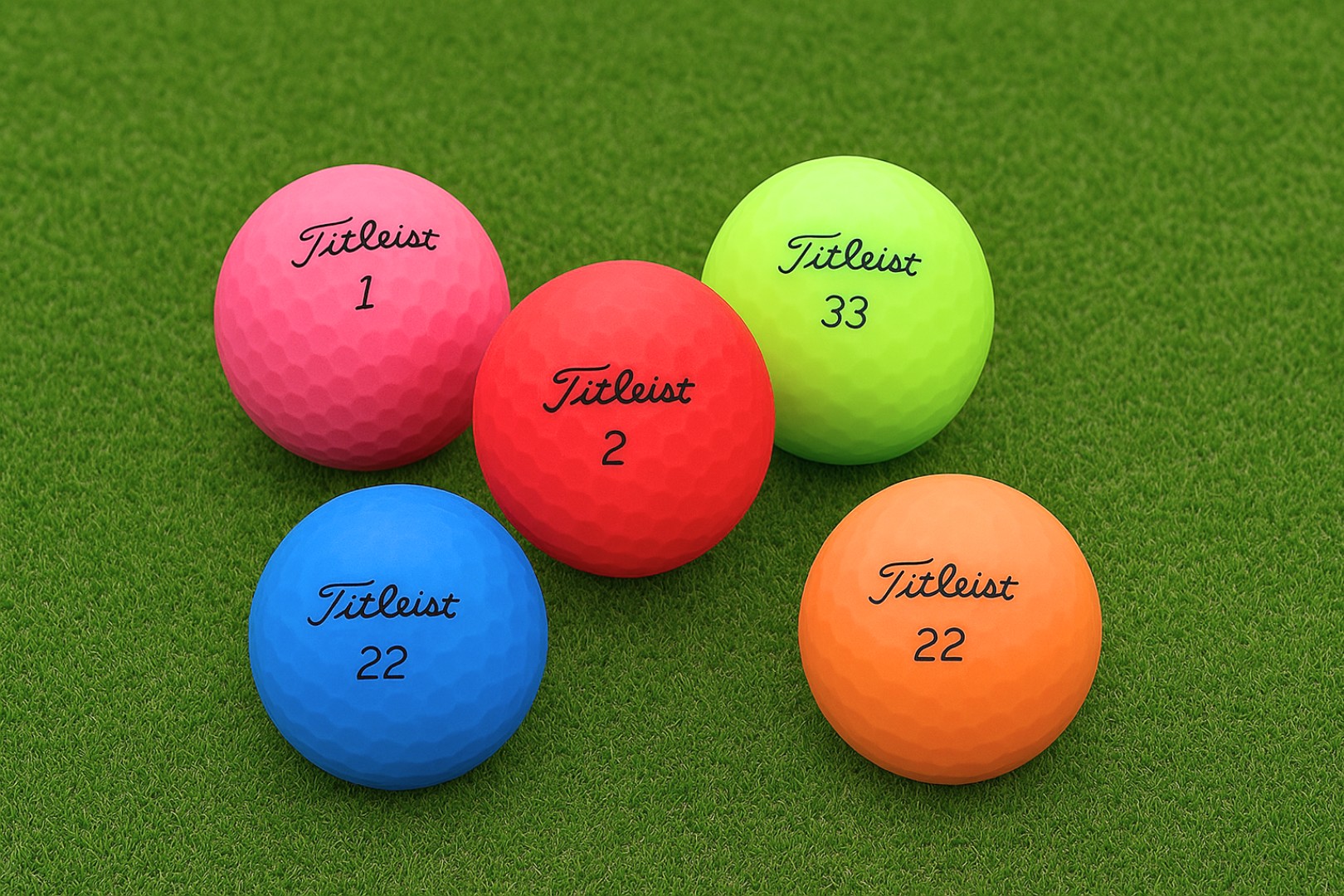 Golfový míček na trávě