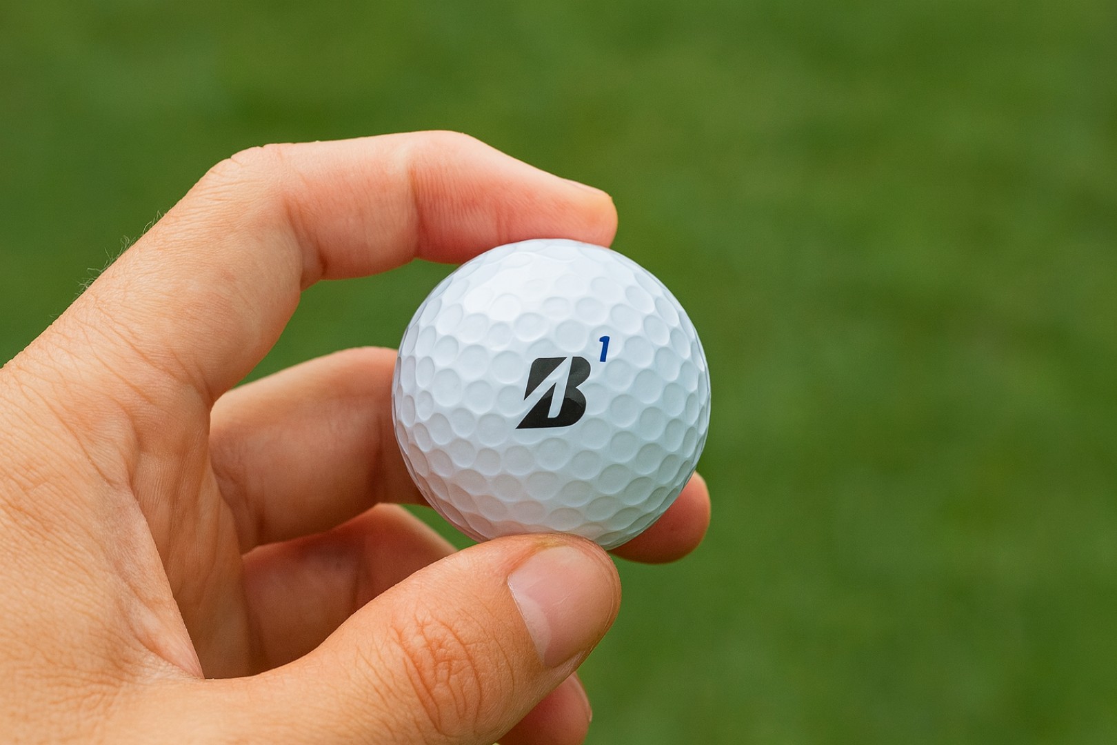 Golfový míček v ruce