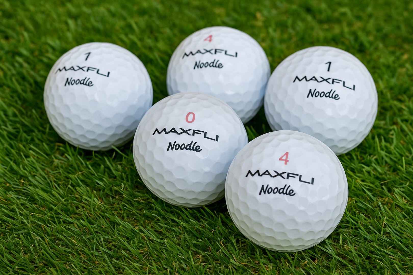 Golfový míček na trávě