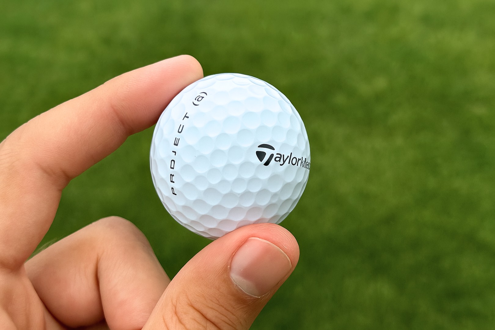 Golfový míček v ruce