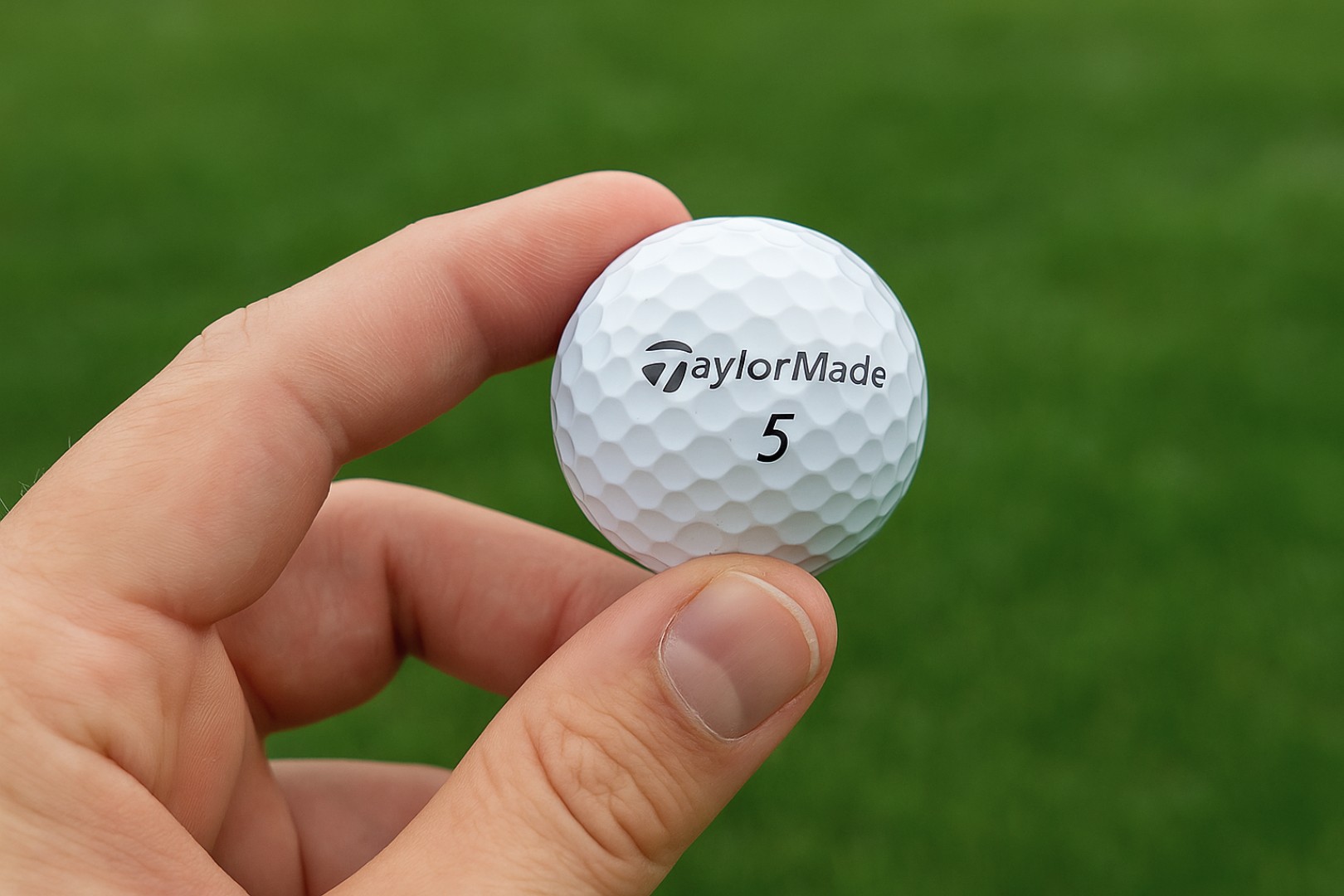 Golfový míček v ruce