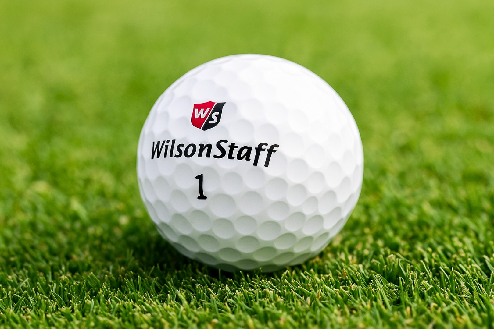 Golfový míček na trávě