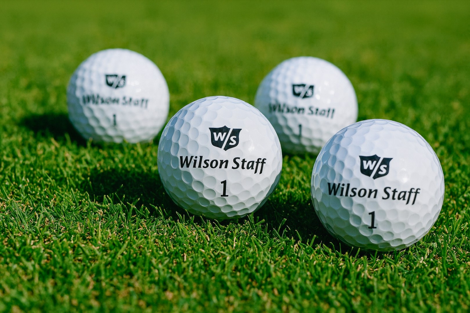 Golfový míček na trávě