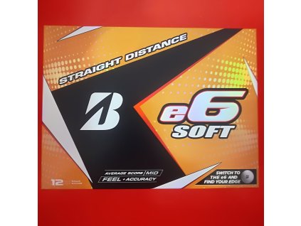 Golfové míčky Bridgestone E6 soft 2018 3ks NOVÉ