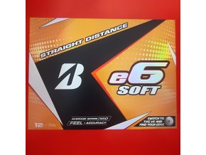 Golfové míčky Bridgestone E6 soft 2018 3ks NOVÉ
