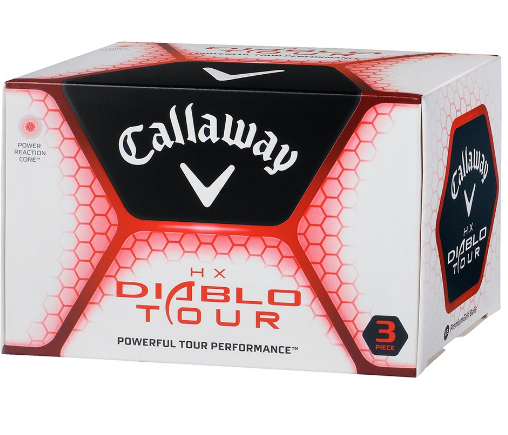 Golfové míčky Callaway HX Diablo Tour 3 ks NOVÉ