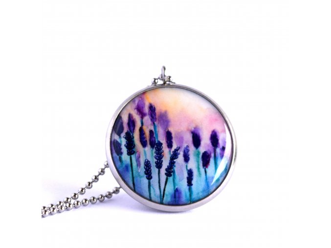 Levandulový náhrdelník