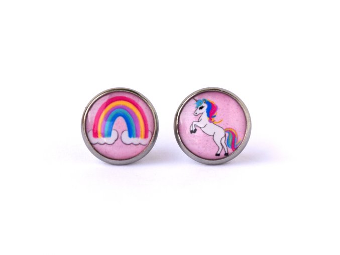 unicorn náušnice
