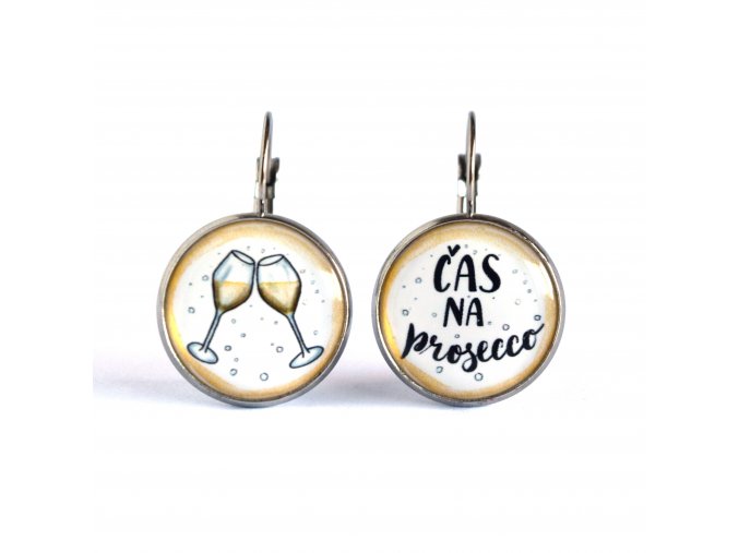 prosecco náušnice