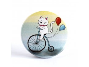 Kočka na kole zrcátko
