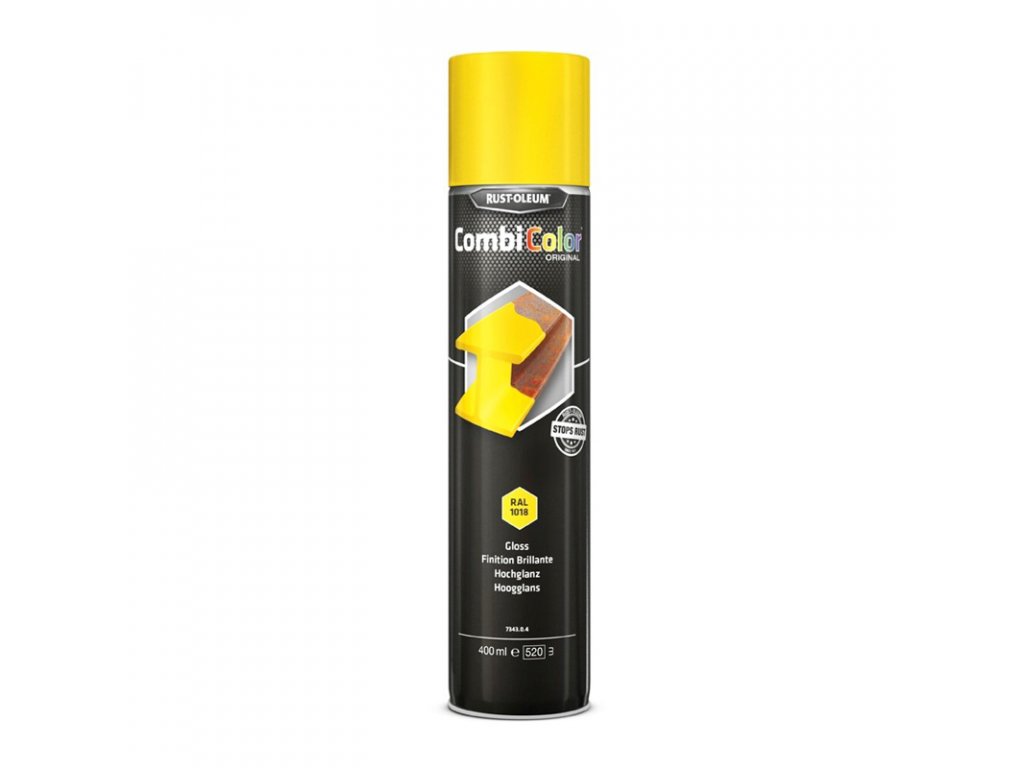 Zlatá antikorozní lesklá barva ve spreji Rust Oleum Combicolor® Original Gloss 400 ml