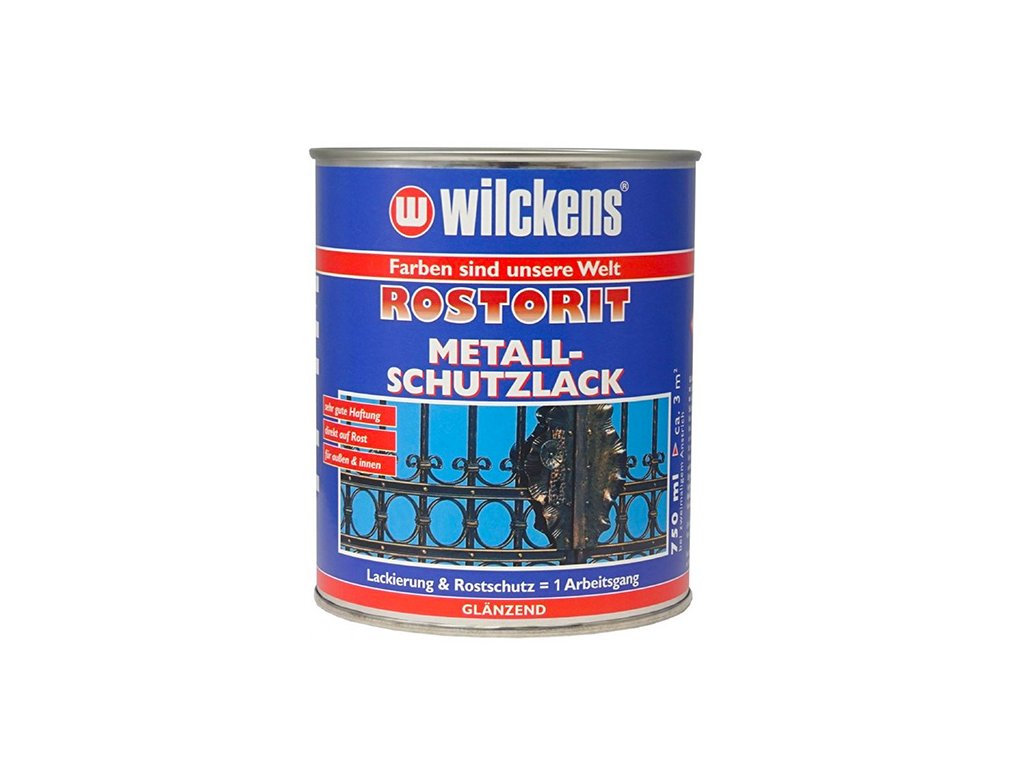 Samozákladující syntetická lesklá barva WILCKENS Rostorit Metall-Schutzlack 750 ml