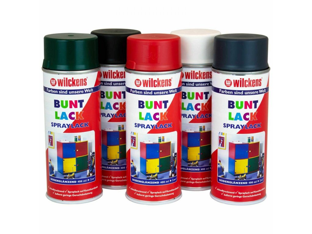 Syntetická barva ve spreji WILCKENS Spraylack Seidenglanz Buntlack pololesk 400 ml