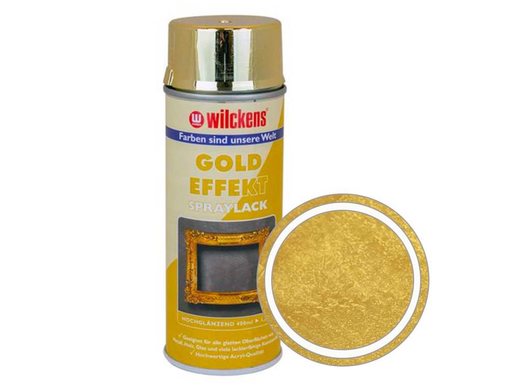 Dekorativní sprej zlatý chrom WILCKENS Gold Effekt 400 ml