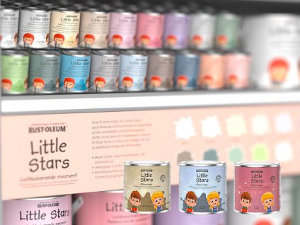 Certifikovaná třpytivá barva na dětský nábytek a hračky Rust Oleum Little Stars Glitter Magic