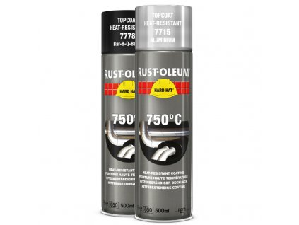 Tepelně odolná barva ve spreji Rust-Oleum Heat Resistant Aerosol 750°C / 500 ml