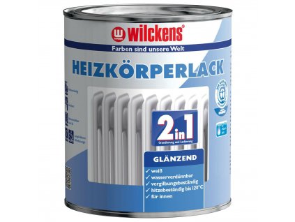 Samozákladující bílá barva na topení lesklá WILCKENS 2v1 Heizkoerperlack 375 ml