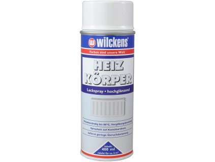 Bílá polomatná barva na topení ve spreji WILCKENS Heizkoerper Lackspray 400 ml