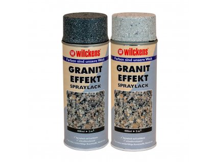 Dekorační barva ve spreji s efektem šedá žula WILCKENS Granit Effekt Hobby-Lackspray 400 ml