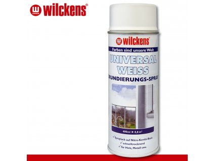 Základová bílá barva ve spreji WILCKENS Universal WeissGrundierungs spray 400ml