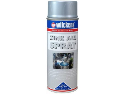 Zinko hliníková barva ve spreji WILCKENS Zink Alu Spray 400 ml