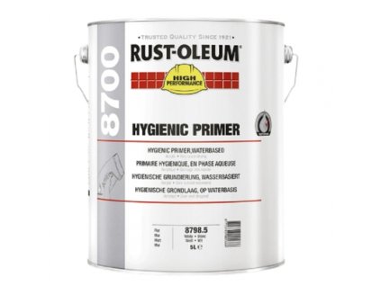 Bílý vodouředitelný protiplísňový hygienický základní nátěr na stěny a stropy 8798 Rust Oleum Hygienic Primer