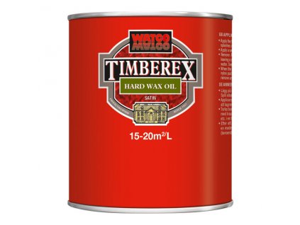 Tvrdý, saténový bezbarvý voskový olej na dřevo Rust-Oleum Timberex Hard Wax Oil Satin