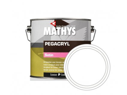 Vodouředitelná barva na dřevo bílá saténová Rust-Oleum Mathys Pegacryl Satin