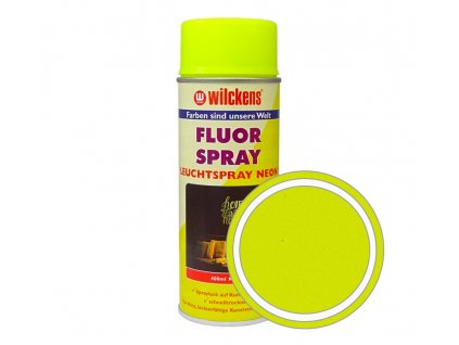 Fluorescenční svítící žlutá barva ve spreji WILCKENS Fluorspray Leuchtspray-Neon 400 ml