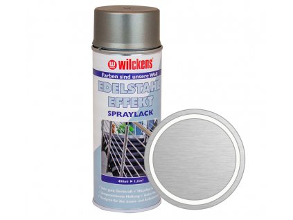 Efekt nerezové oceli - akrylová barva ve spreji WILCKENS Edelstahl Effekt spray 400 ml