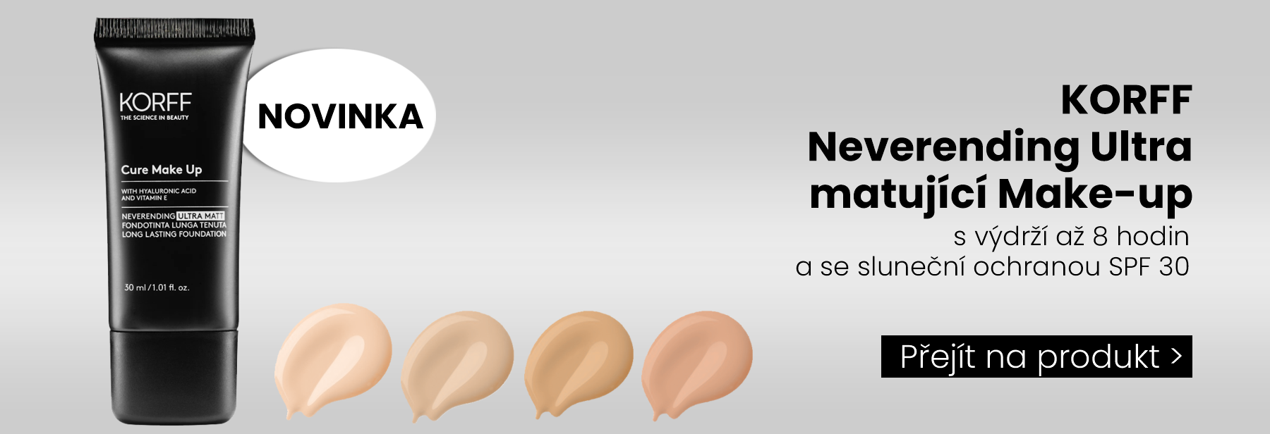 Novinka - Korff Makeup neverending ultra matt