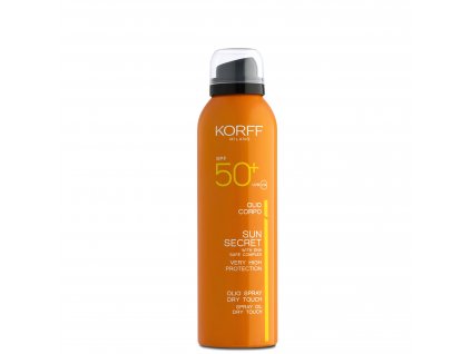 Korff Sun Secret Tělový olej ve spreji spf 50+ 200 ml