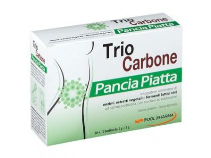 Pool Pharma Trio carbone pancia piatta Pro zlepšení sřevní pohody 10+10 sáčků
