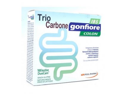 Pool Pharma Trio carbone gonfiore Ke správné trávicí funkci a eliminaci plynů 10 sáčků