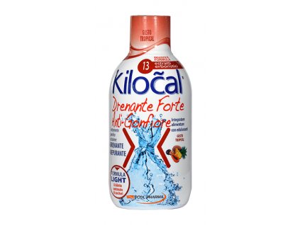 Pool Pharma Kilocal drenante forte Odvodňovací čístící nápoj s příchutí tropical 500 ml