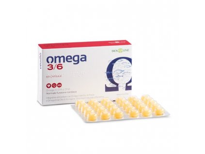 Biosline Omega 3/6 Pro správnou funkci srdce  60 kapslí
