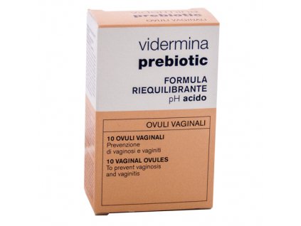 Vidermina md prebiotic Čípky pro obnovu vaginální rovnováhy 10 čípků