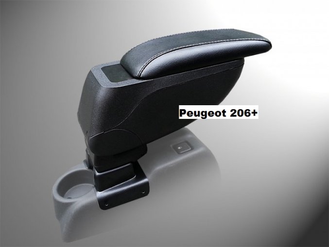 Lakťová opierka Peugeot 206+ (Farba Čierna farba, Materiál Poťah opierky eko-koža)