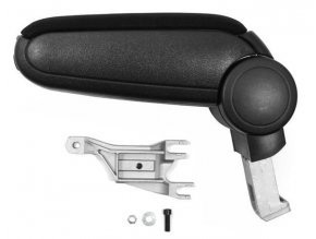 Lakťová opierka AUDI A4 (B6, B7) kovový adaptér (Farba Čierna farba, Materiál Textilný poťah opierky)