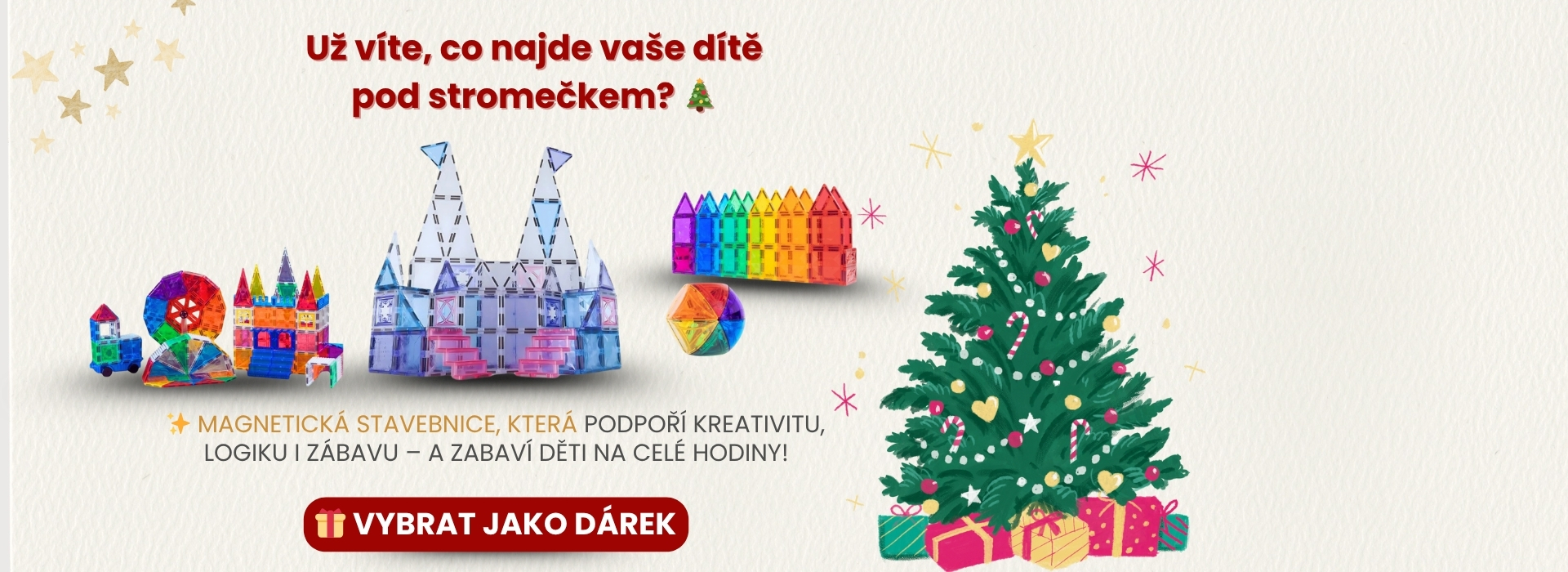 Magnetická stavebnice - ten nejlepší dárek 🎄🎁