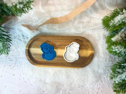 Vykrajovátko sněhulák pro modelínu a smyslové hraní